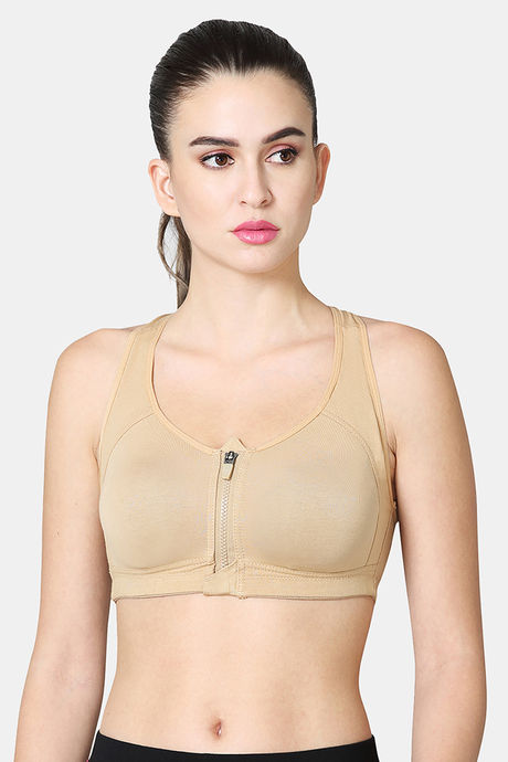 Front open sports store bra